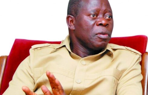 Stop politicians’ spouses from holding sensitive positions – Oshiomhole to INEC chair