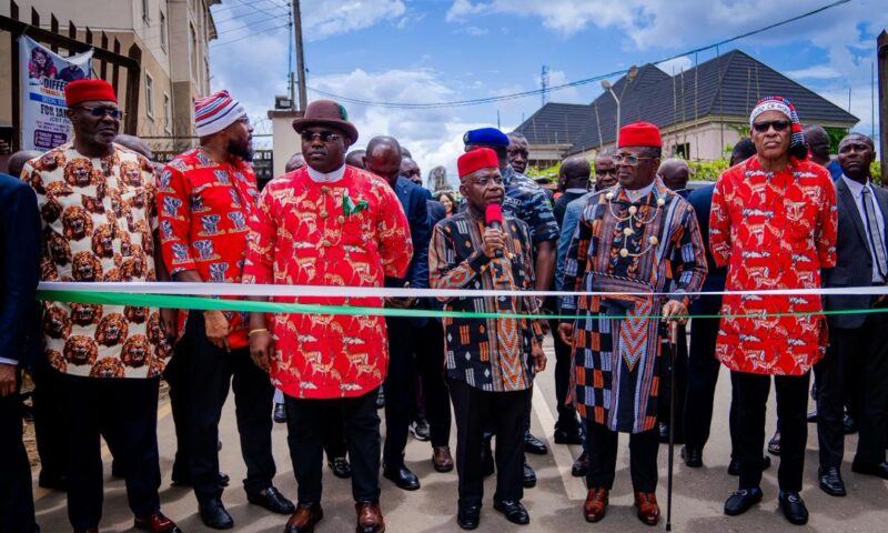 Aba Reborn: Otti says city ready to roar again as Tinubu commissions Port Harcourt Road, seven others