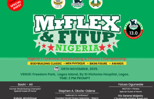 Mr Flex & Fit Up Nigeria 2025 set to ignite Lagos Body-Building scene