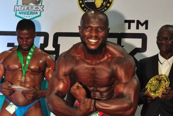 Stars parade muscles today at Mr Flex Nigeria bodybuilding championship 
