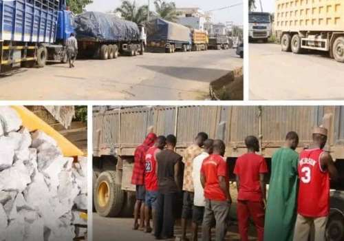 EFCC Arrests 10 Suspects, Trucks For Suspected Illegal Mining Activities In Kwara