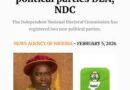 Two New Political Parties Registered By INEC Ahead Of General Elections